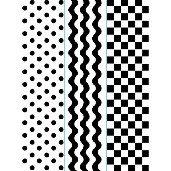 Darice 3-pk embossing borders - SIMPLE PATTERN - Picture 1 of 10